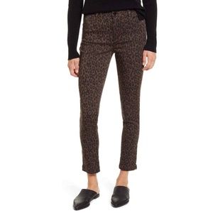 WIT & WISDOM ABSOLUTION High Rise Leopard Print Jeans